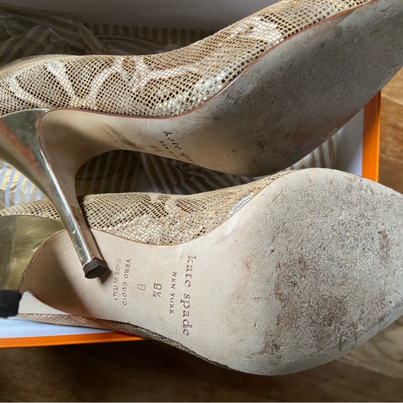 Kate Spade Licorice Pumps - Honey Boa Print 9.5 - Picture 8 of 8